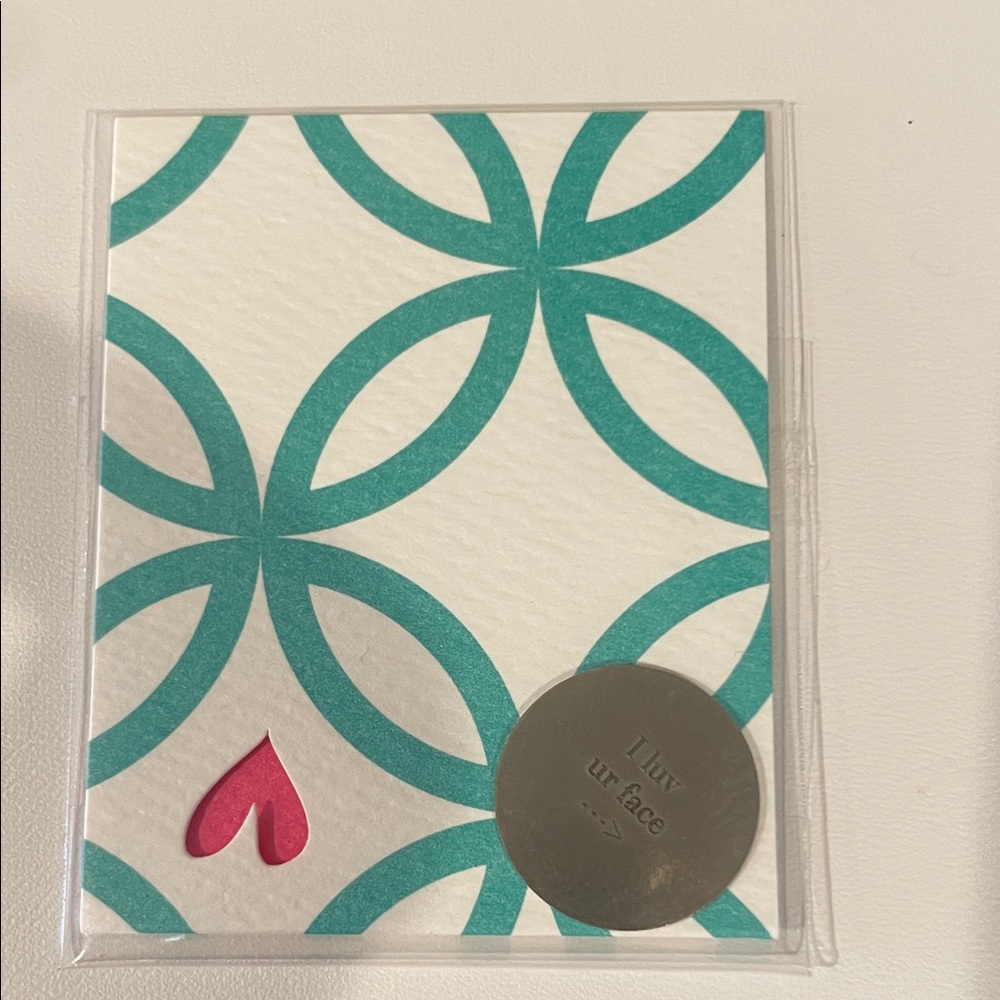 Origami Owl Silver ‘I luv your face’ Locket Plate